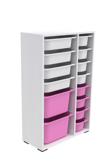 Hanah Home Armario Multiusos Blanco y Rosa Hanah Home Armario Multiusos Blanco y Rosa